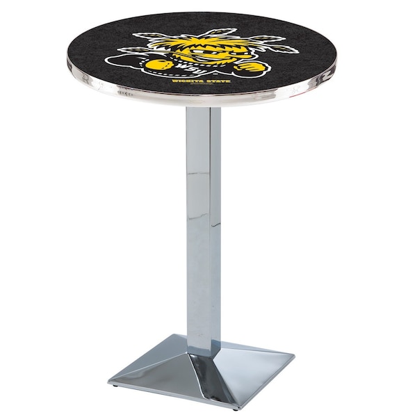 42" Chrome Wichita State Pub Table